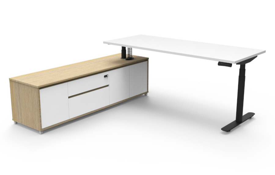 Halo+ Executive Desk 187 - Left Hand Side Configuration